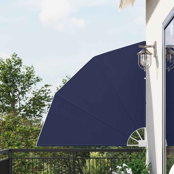 vidaXL Balkon Sichtschutz 140 x 140 cm Polyester Marineblau 42000924