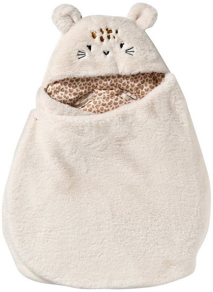 vertbaudet Fußsack 2-in-1 Baby Ausfahrsack/Wickelunterlage, Plüsch, 1er-Pack