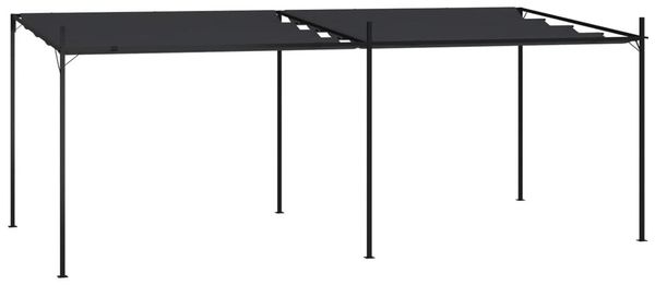 vidaXL Pavillon mit Ausziehbarem Dach 600x300x233 cm Anthrazit 313634