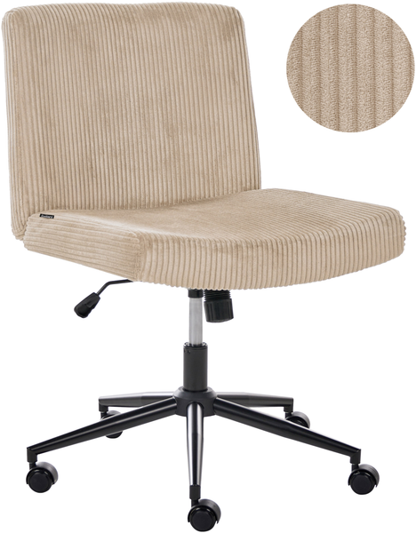 Schreibtischstuhl GEDDES Cord Beige