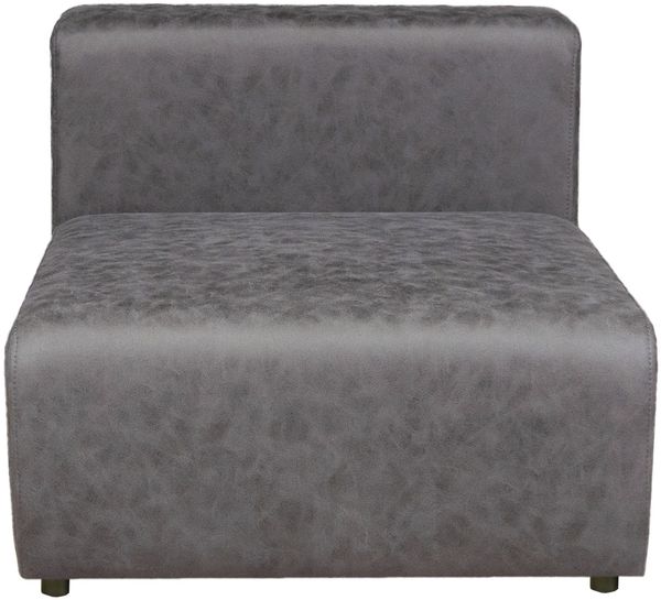 Sofa-Modul Suldal Sitzelement Wildlederimitat Schwarz [en. casa]