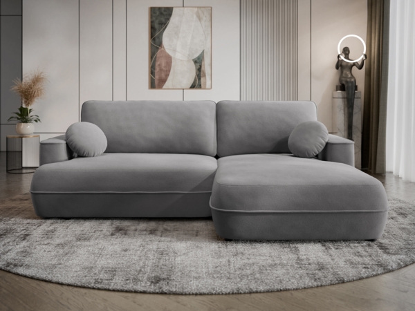 Ecksofa Fansera L (Farbe: Velo 635, Seite: Rechts)