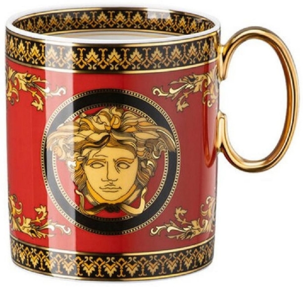 Rosenthal meets Versace Becher mit Henkel Medusa, Porzellan