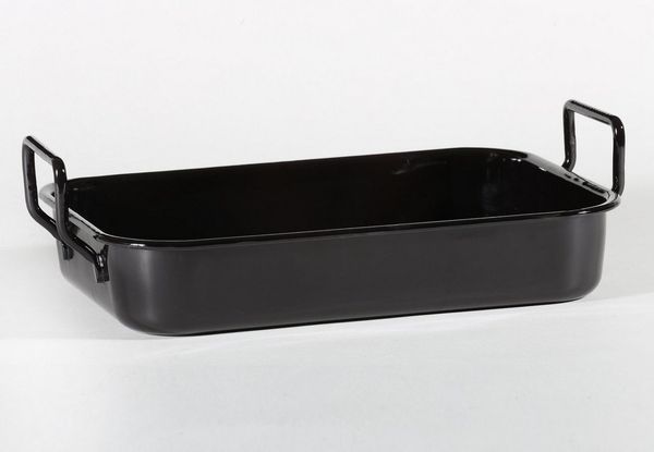 Auflaufform Emaille 36x25,5x7cm Backform Kochen Backen Grillen Geschirr Küche