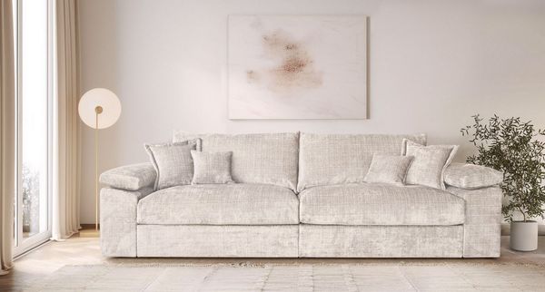 Home affaire Big-Sofa Soft&Cosy XXL, B: 303 cm - OTTO. Verlässliche Qualität, Mega-Sofa, Cord oder Chenille-Struktur, mit Federkern & 4 Zierkissen
