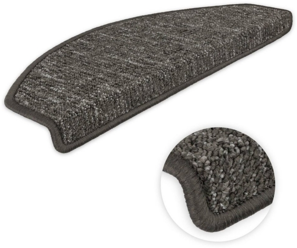 Metzker® Stufenmatte Stufenmatte Altona Halbrund Einzeln und SparSets, halbrund, Höhe: 8 mm, 15 Stück im Set - Dunkelgrau