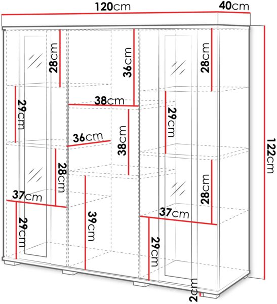 Kommode Clarkoy HB 120 (Farbe: Wotan, ohne Beleuchtung) Bild 5