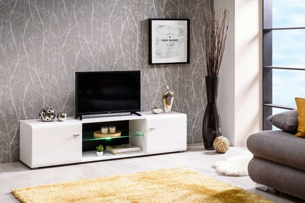 INOSIGN Lowboard Rex TV-Kommode TV-Lowboard, Hochglanzfront, Breite 170 cm, mit und ohne LED-Beleuchtung