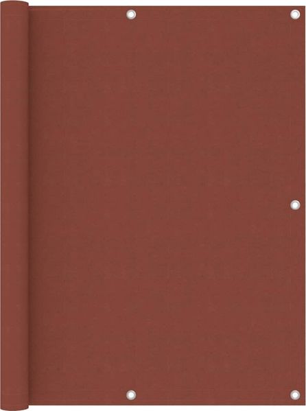 vidaXL Balkon-Sichtschutz Terrakotta-Rot 120x400 cm Oxford-Gewebe 134981