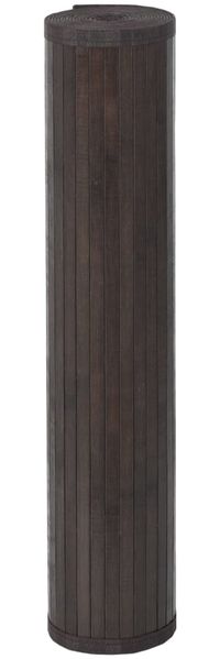 vidaXL Teppich Rechteckig Dunkelbraun 100x1000 cm Bambus 376971 Bild 3