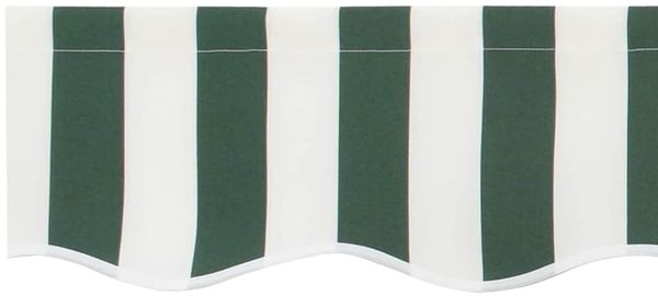vidaXL Markisenschürzen-Ersatz Grün und Weiß 3,5 m Polyester 42000808 Bild 5