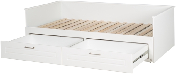 roba Tagesbett 'Felicia' 90 x 200 cm - zum Doppelbett 180 x 200 cm ausziehbar - 2 Schubladen - Weiß Bild 3