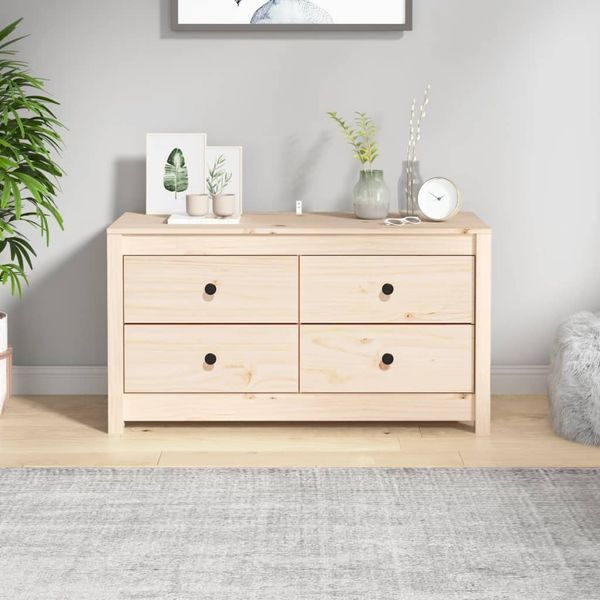 vidaXL Beistellschrank 100x40x54 cm Massivholz Kiefer 821774