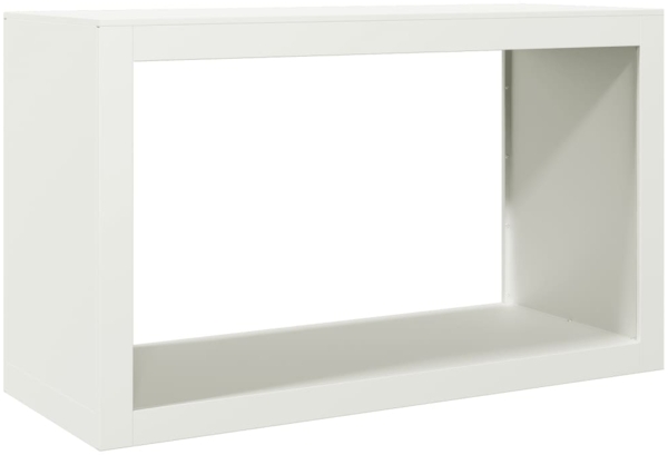 vidaXL Brennholzregal Weiß 100x40x60 cm Stahl 850983