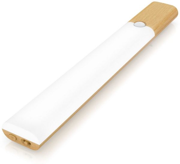 BEARWARE Unterschrankleuchte Schranklicht mit Bewegungsmelder, Akku, 3 Farbtemperaturen, dimmbar, stufenlos dimmbar, Memory-Funktion, 3 Lichtfarben, LED fest integriert, warmweiß, neutralweiß, kaltweiß, 1000 mAh, USB-C, Magnetbefestigung, PIR 120°, 4 m...