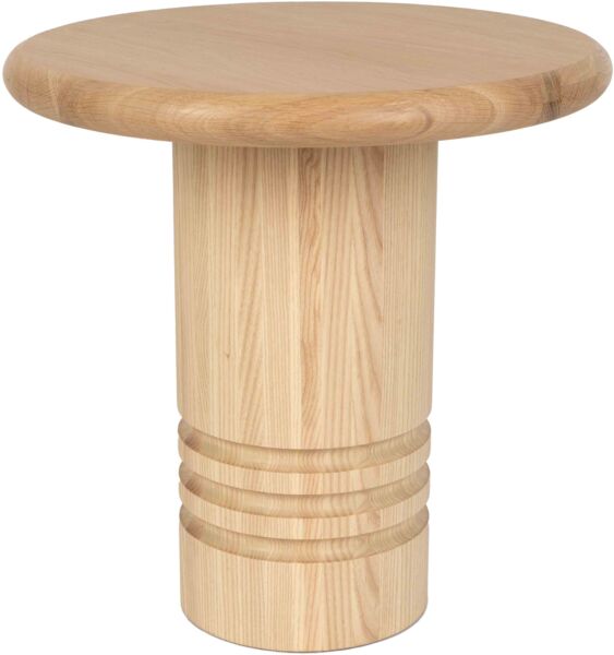 Chunk Beistelltisch braun Massives Eichenholz 45cm x 45cm x 45cm