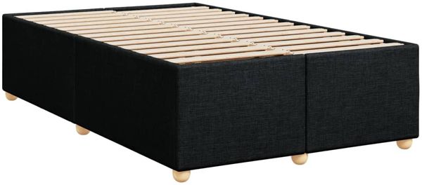 vidaXL Boxspringbett mit Matratze Schwarz 120x200 cm Stoff 3293542 Bild 10