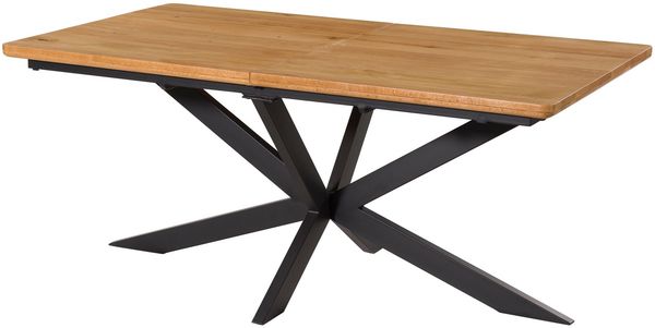 Esstisch ausziehbar 200-260x100x77 Wildeiche natur geölt LINDAU #33