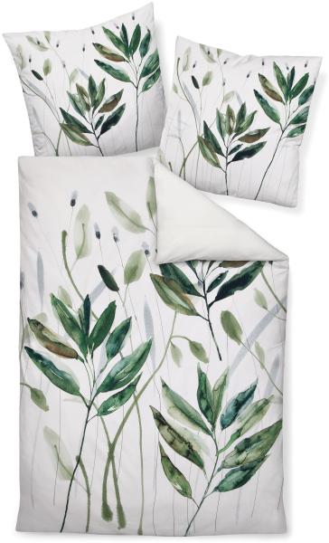 Janine Mako-Satin Bettwäsche Modern Art 42066-06 Grün