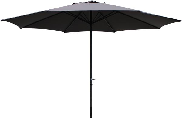 Pure Home & Garden Sonnenschirm / Kurbelschirm "Sunny 400", anthrazit, 400 cm