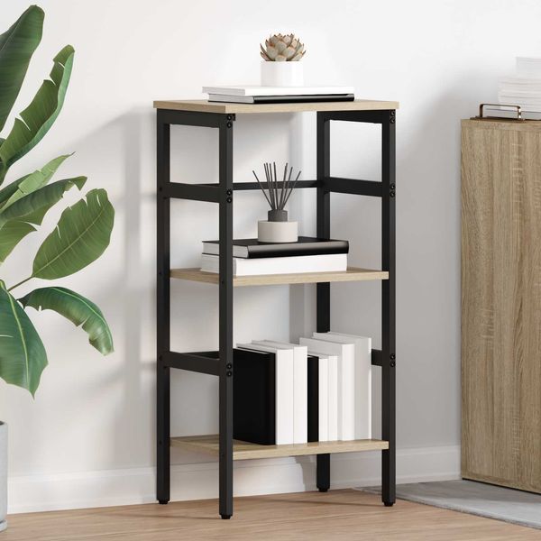 vidaXL Bücherregal Sonoma-Eiche 40 x 29,5 x 81 cm Holzwerkstoff 883899