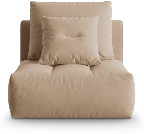 Micadoni Armloses Modul Bloom Samt Casino Sand Bild 1