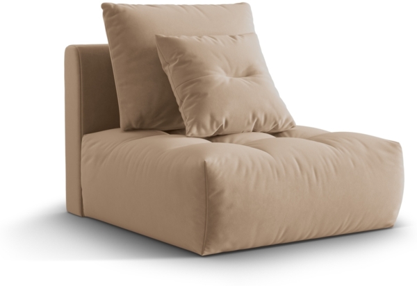 Micadoni Armloses Modul Bloom Samt Casino Sand Bild 2