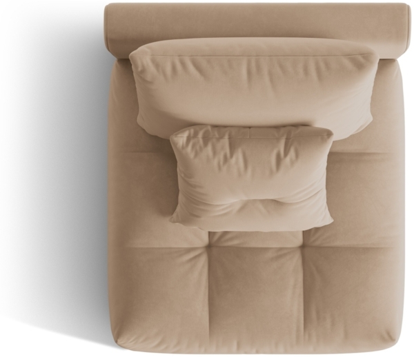 Micadoni Armloses Modul Bloom Samt Casino Sand Bild 4