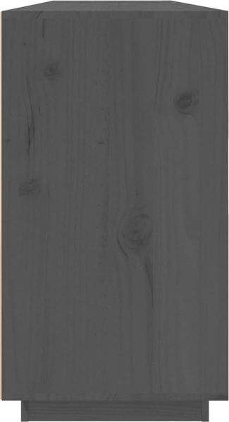 Sideboard Grau 100 x 40 x 75 cm Massivholz Kiefer [820144] Bild 7