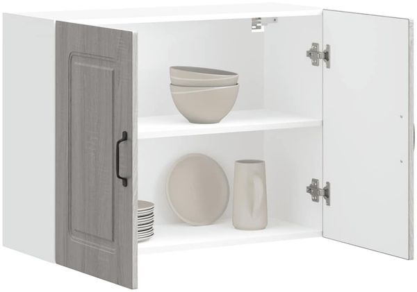 vidaXL Küchen-Hängeschrank Kalmar Grau Sonoma Holzwerkstoff 853593 Bild 4