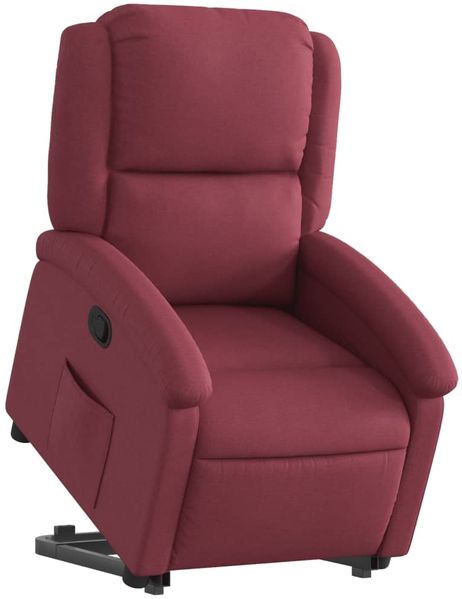 vidaXL Relaxsessel mit Aufstehhilfe Weinrot Stoff 3204167 Bild 3
