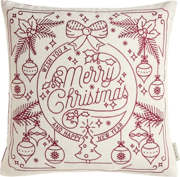 TOM TAILOR HOME Dekokissen Christmas, bestickt Bild 1