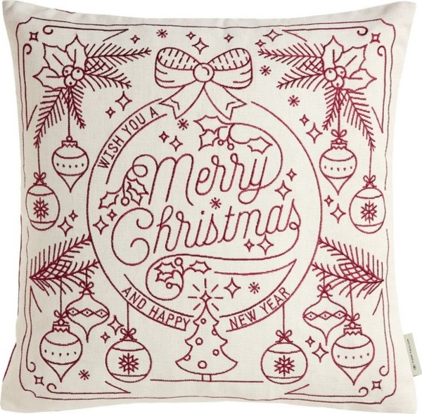 TOM TAILOR HOME Dekokissen Christmas, bestickt Bild 4