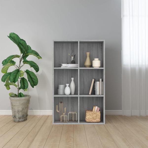 Bücherregal/Sideboard Grau Sonoma 66 x 30 x 98 cm Holzwerkstoff