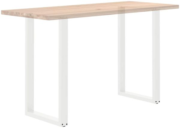 vidaXL Bartischbeine U-Form 2 Stk. Weiß 60x(100-101) cm Stahl 4013237 Bild 8