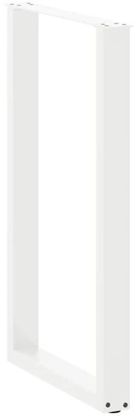 vidaXL Bartischbeine U-Form 2 Stk. Weiß 60x(100-101) cm Stahl 4013237 Bild 4