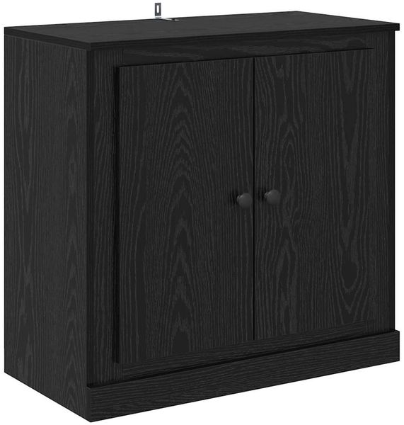 Sideboard, Kommode Schwarz Eichen-Optik 70 x 35,5 x 67,5 cm j2794p