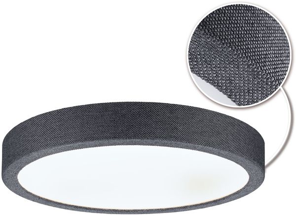 Paulmann 71055 LED Panel Cosara rund 300mm Dunkelgrau 4000K IP44