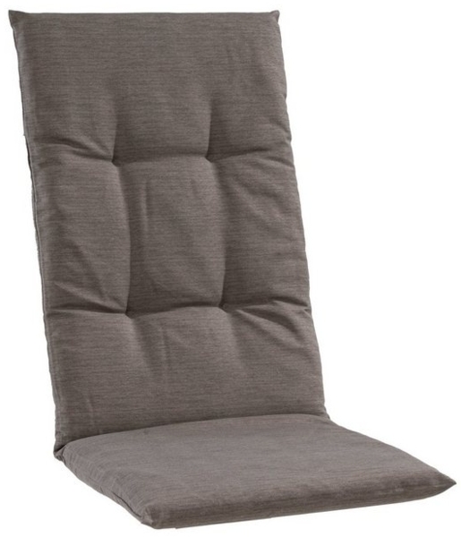 GO-DE Hochlehnerauflage CHINOCO, 48x118 cm, Braun, Baumwolle, Polyester, (1 St), Gartenstuhlauflage für Hochlehner Bild 3