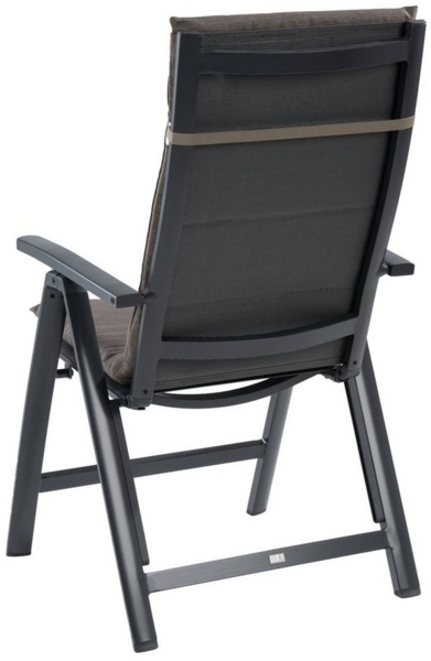 GO-DE Hochlehnerauflage CHINOCO, 48x118 cm, Braun, Baumwolle, Polyester, (1 St), Gartenstuhlauflage für Hochlehner Bild 2