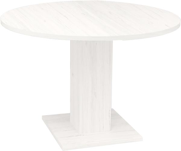 Säulen-Esstisch >Tap< (ausziehbar bis 150cm) in pino aurelio - 110(150)x76x110cm (BxHxT)