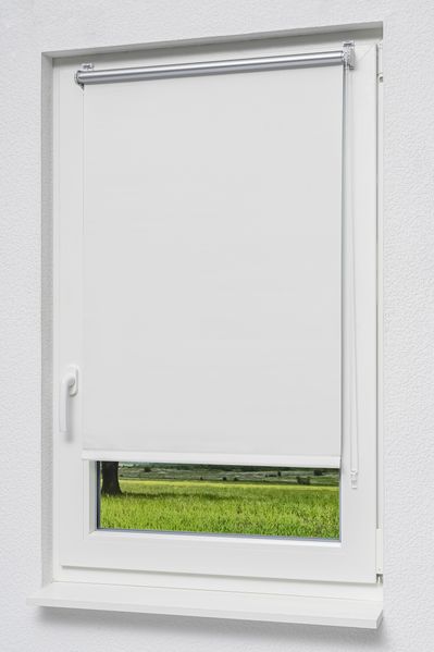 Lysel - Qualitätsrollo Klemmträger Thermo Reinweiß (B x H) 70cm x 150cm #1W