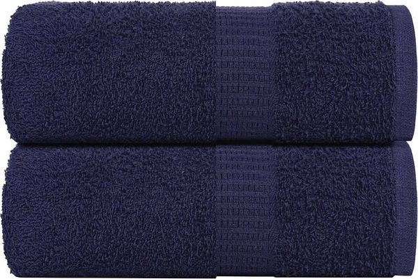 vidaXL Waschtücher FROGN 2 Stk. Marineblau 30x30 cm 360 g/m² 136776
