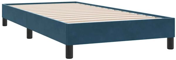 Einzelbettgestell Design für Erwachsene ohne Matratze Dunkelblau 90x220 cm Samt d4420e
