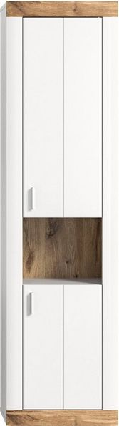 Home affaire Hochschrank Landsby, Breite 45cm, 2 Türen (Türanschlag wechselbar), 2 Einlegeböden (1-St) Hängeschrank, Wandschrank, Badmöbel, Badschrank, Schrank,Bad