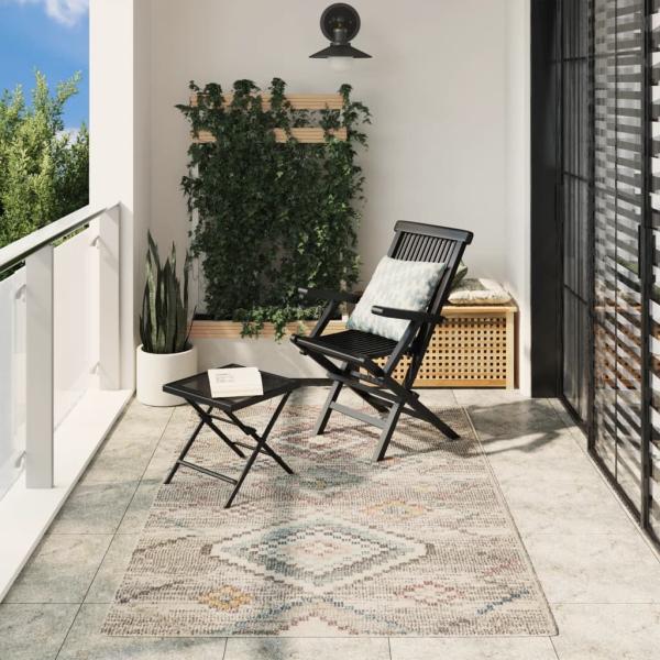 vidaXL Teppich ARBIZU Indoor und Outdoor Vintage-Design 140x200 cm 375704