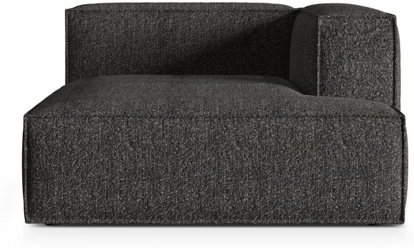 Micadoni Recamiere Nuria 1-Sitzer Rechts Boucle Anthrazit