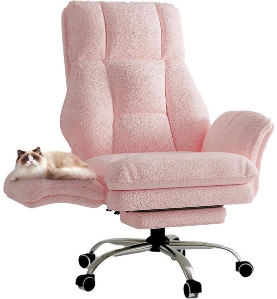 Patbrela Drehstuhl Bürostuhl Chefsessel Ergonomisch mit klappbaren Armlehnen