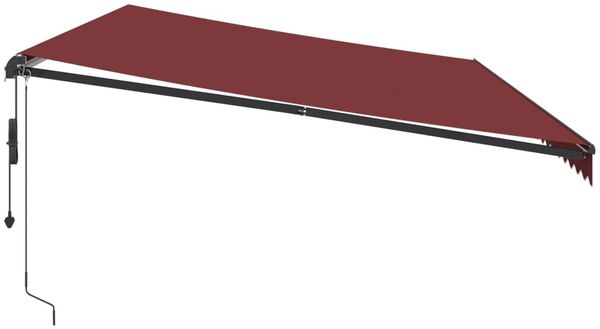 vidaXL Markise Automatisch Burgunderrot 600x300 cm 3310201 Bild 4