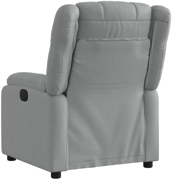 vidaXL Relaxsessel Elektrisch Hellgrau Stoff 3205178 Bild 5